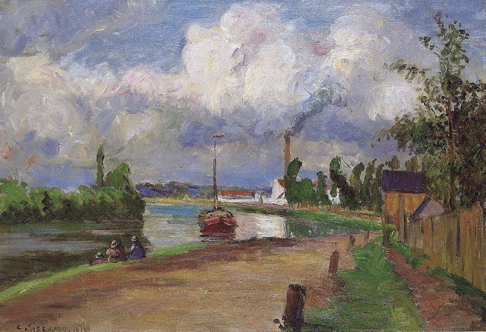 Camille Pissarro Landscape of the Oise, 1876 oil painting reproduction