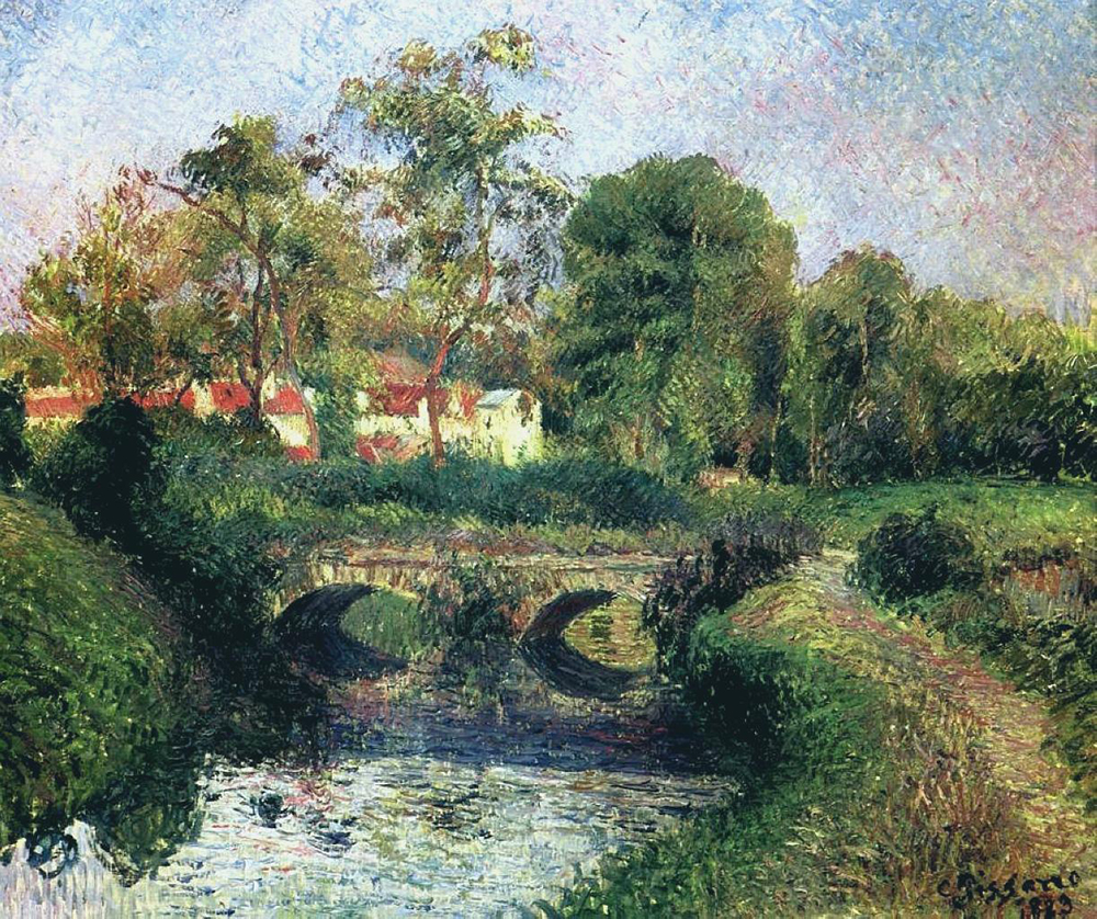 Camille Pissarro Little Bridge on the Voisne, Osny, 1883 oil painting reproduction