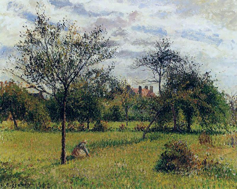 Camille Pissarro Morning, Autumn Sunlight, Eragny, 1800 oil painting reproduction