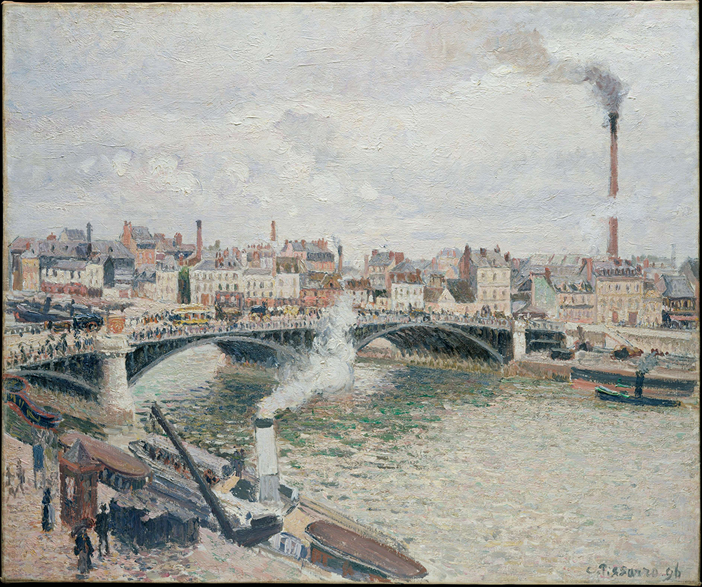 Camille Pissarro Morning, Overcast Day, Rouen, 1896 oil painting reproduction
