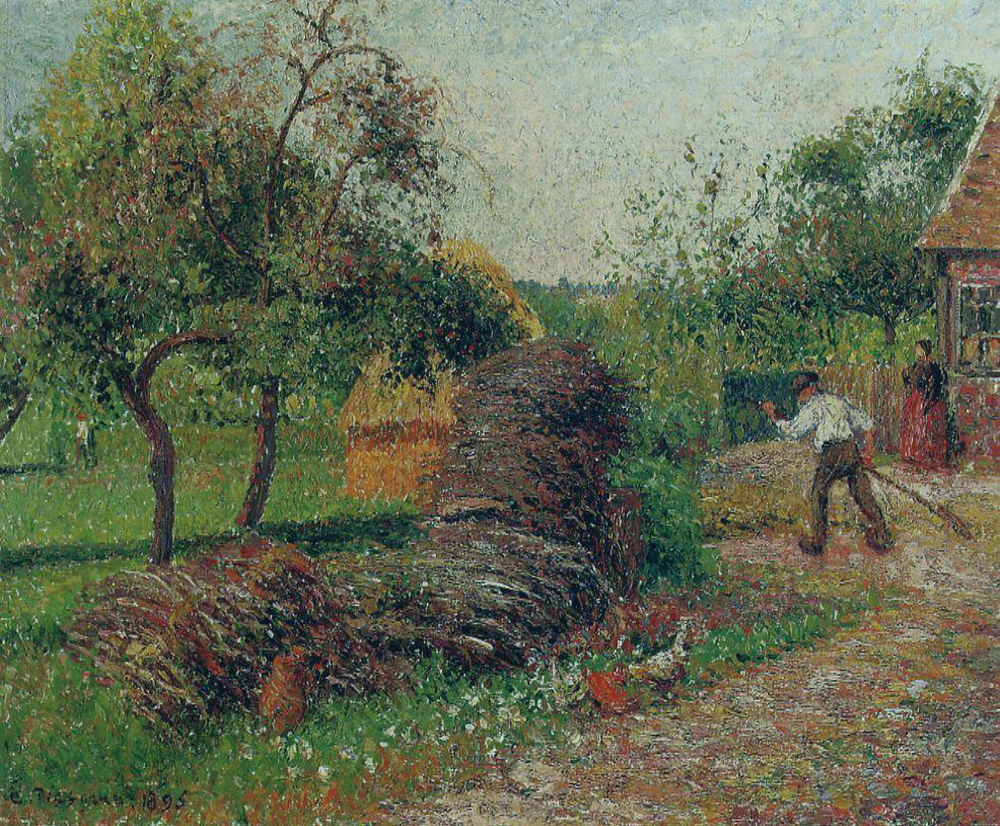 Camille Pissarro Mother Lucien's Yard, 1895 oil painting reproduction