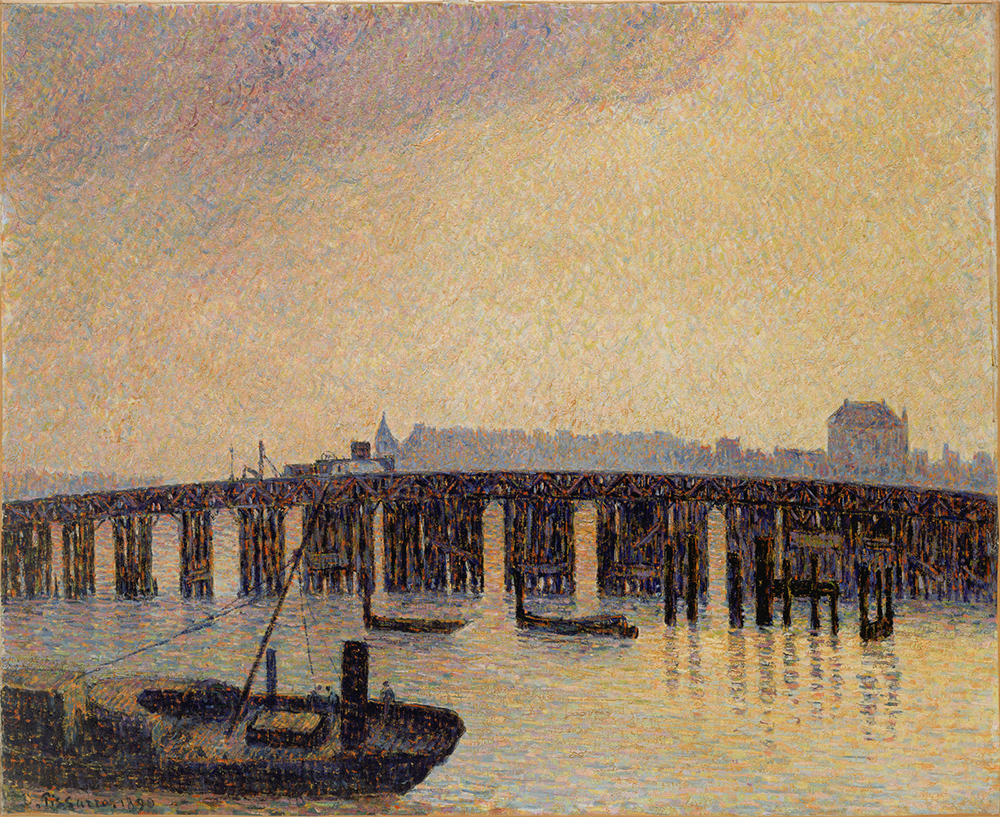 Camille Pissarro Old Chelsea Bridge, London, 1890 oil painting reproduction