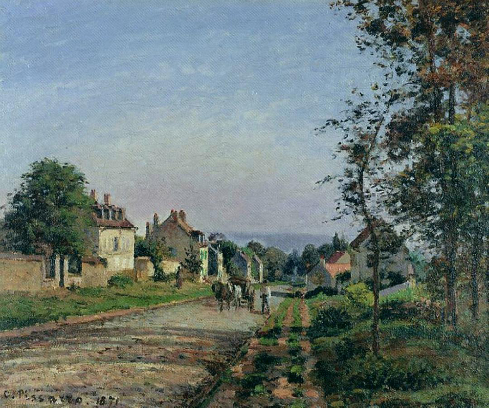 Camille Pissarro Outskirts of Louveciennes, 1871 oil painting reproduction