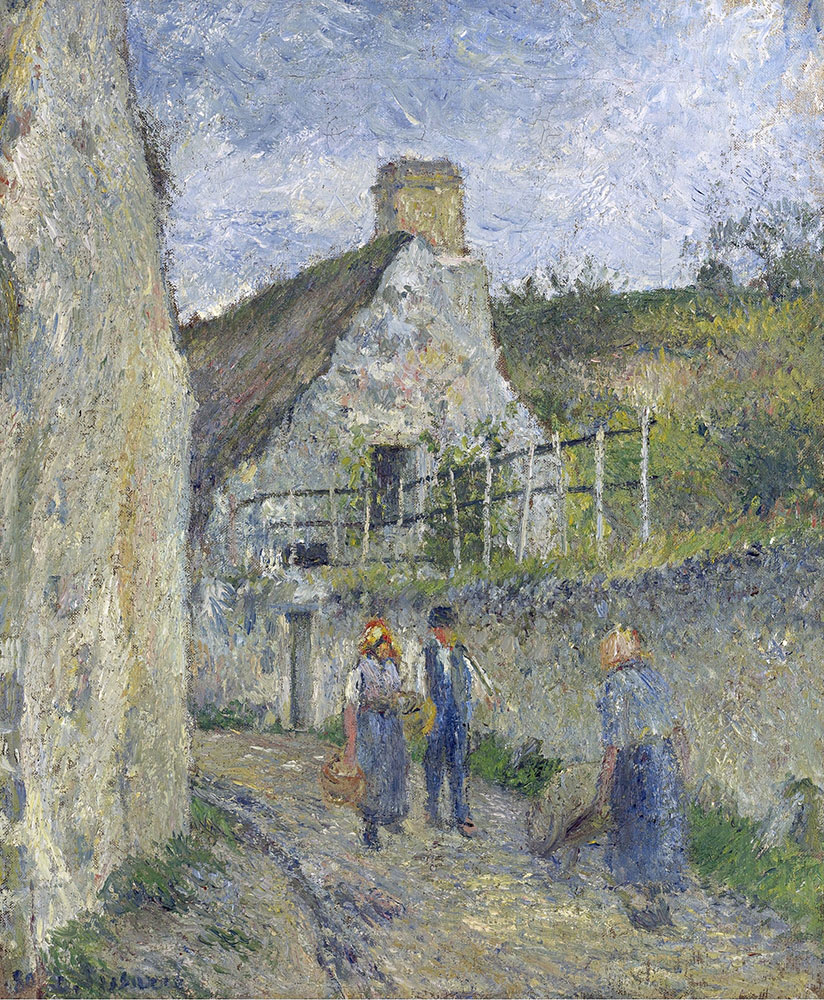 Camille Pissarro Paved Street at Valhermeil, Auvers-sur-Oise, 1890 oil painting reproduction