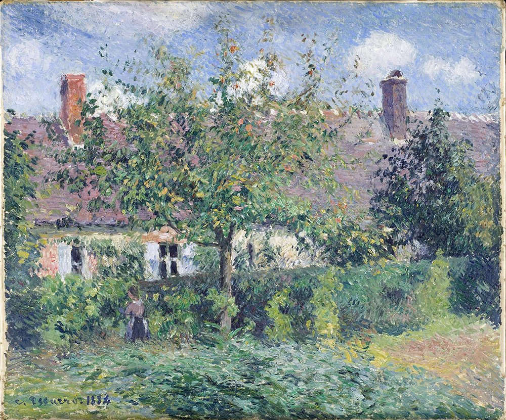 Camille Pissarro Peasant House at Eragny, 1884 oil painting reproduction