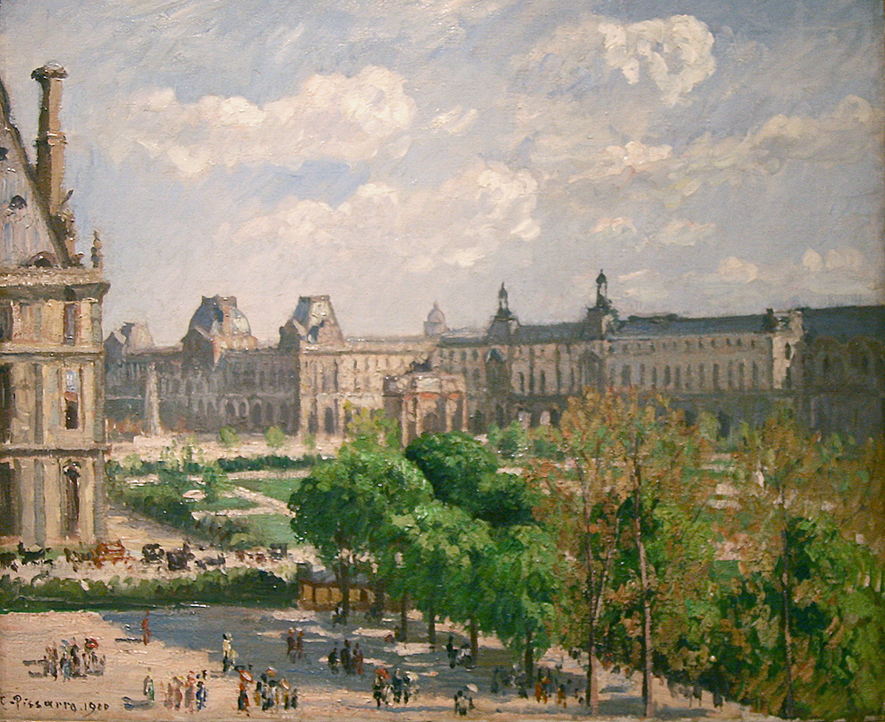 Camille Pissarro Place du Carrousel, the Tuileries Gardens, 1800 oil painting reproduction