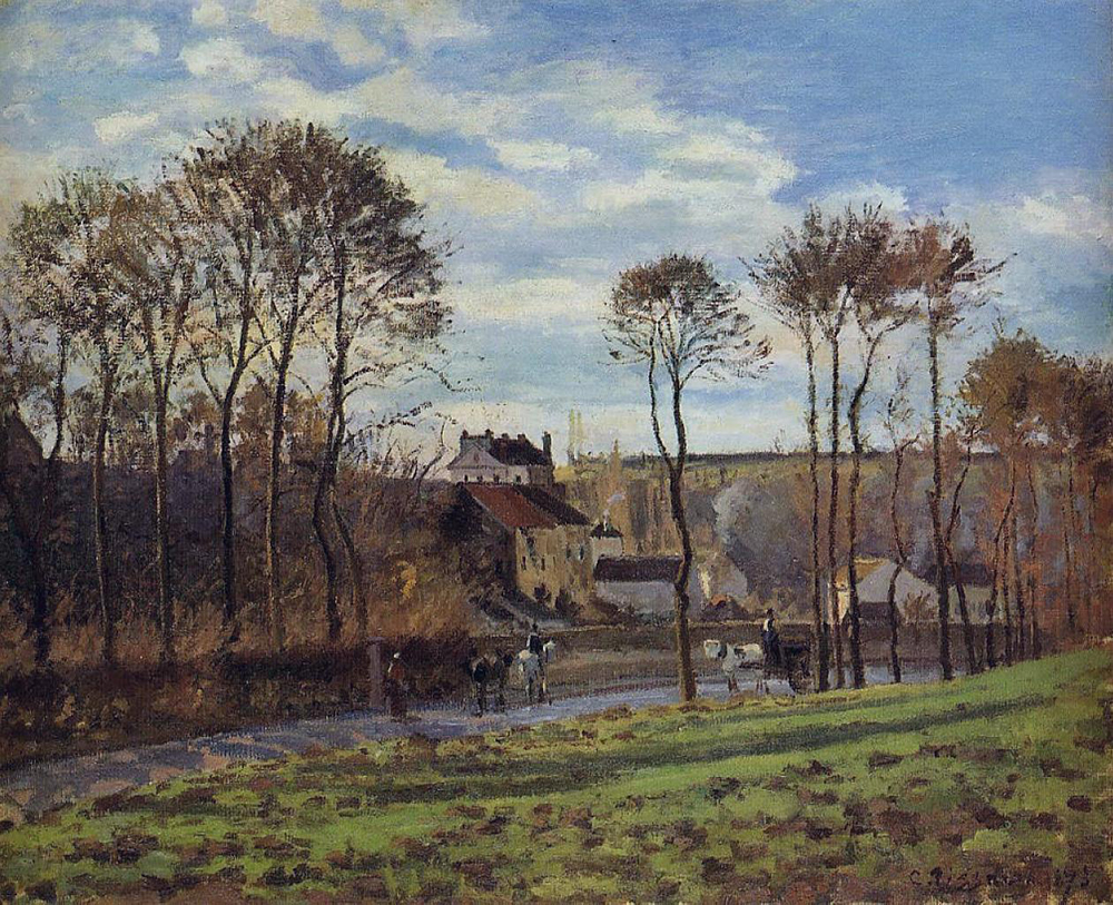 Camille Pissarro Pontoise, the Mathurins Abbey, 1873 oil painting reproduction