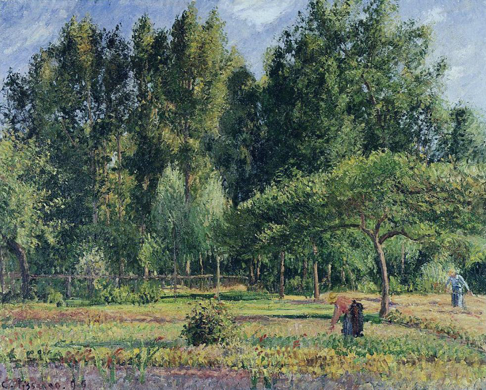 Camille Pissarro Poplars, Afternoon in Eragny, 1899 oil painting reproduction