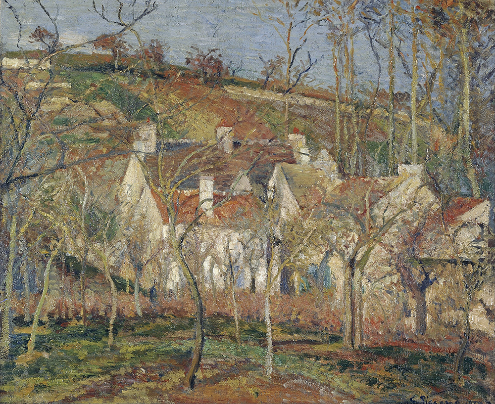 Camille Pissarro Red Roofs, Corner of a Village, Winter, 1877 oil painting reproduction