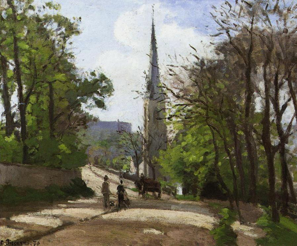 Camille Pissarro St. Stephen's Church, Lower Norwood, 1870 oil painting reproduction