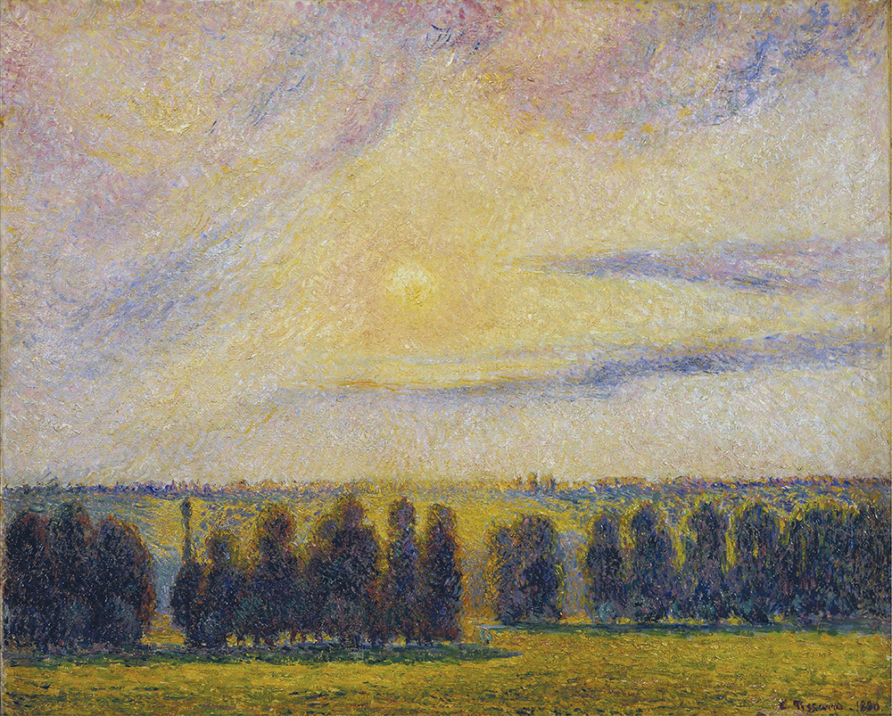 Camille Pissarro Sunset at Eragny, 1890 oil painting reproduction