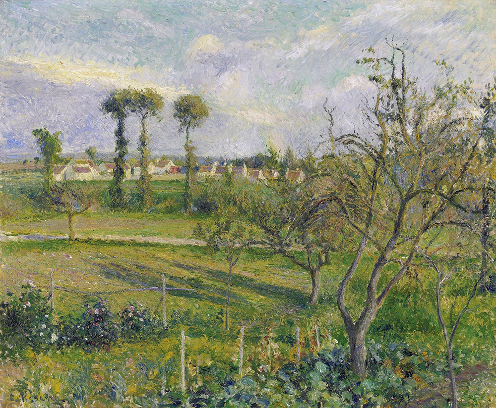 Camille Pissarro Sunset at Valhermeil, Auvers-sur-Oise, 1880 oil painting reproduction