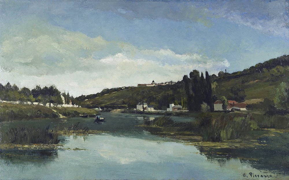 Camille Pissarro The Banks of the Marne at Chennevieres, 1864-65 oil painting reproduction