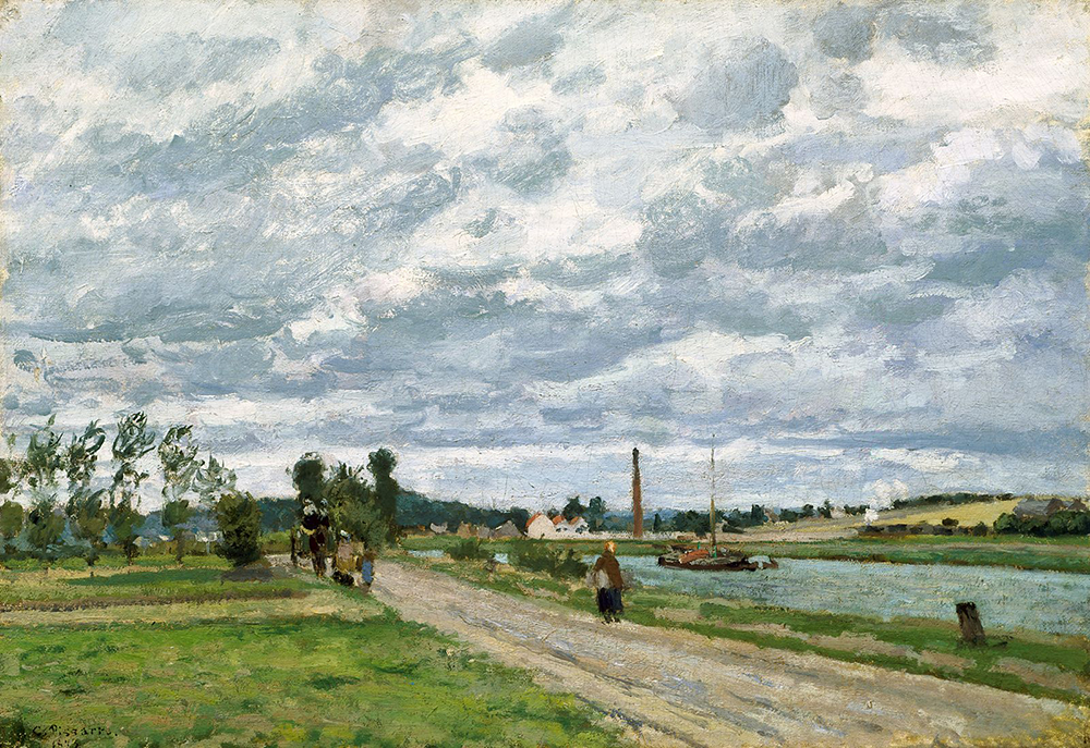 Camille Pissarro The Banks of the Oise near Pontoise, 1873 oil painting reproduction