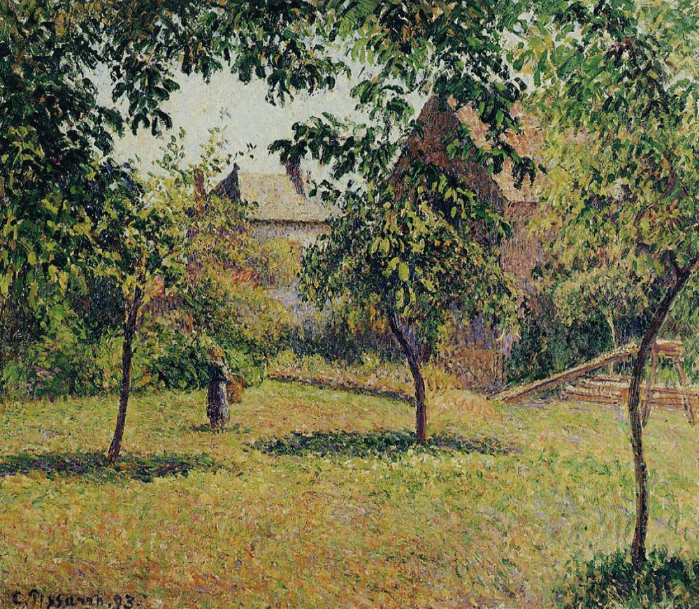 Camille Pissarro The Barn, Morning, Eragny, 1893 oil painting reproduction