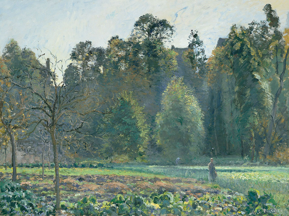 Camille Pissarro The Cabbage Field, Pontoise, 1873 oil painting reproduction