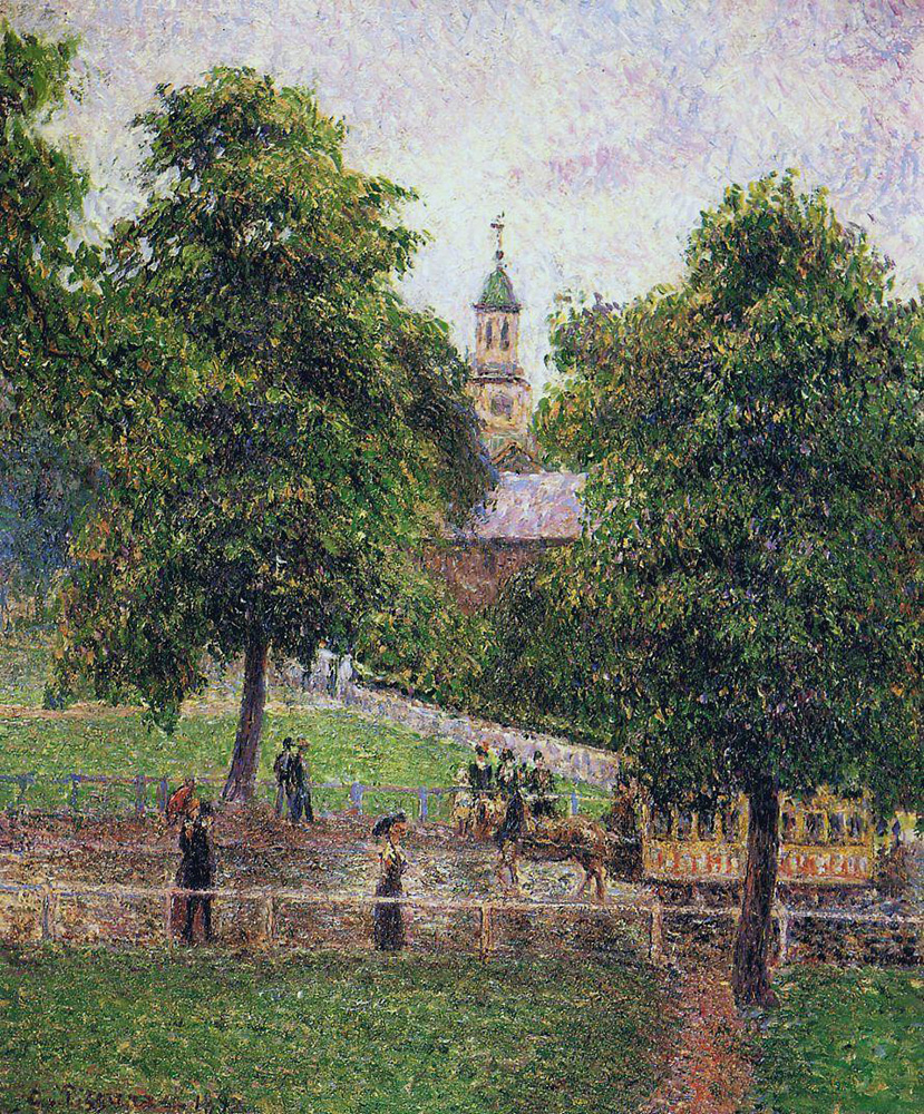 Camille Pissarro The Church at Kew, 1892 oil painting reproduction