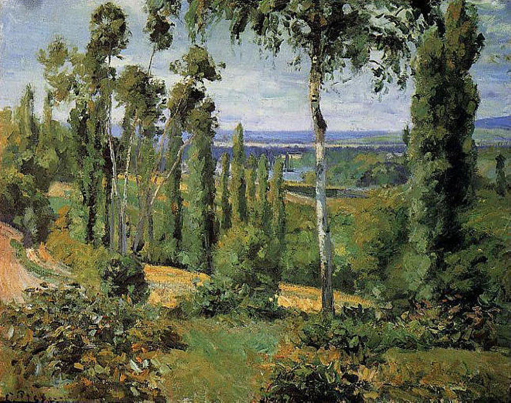 Camille Pissarro The Countryside in the Vicinity of Conflans Saint-Honorine, 1874 oil painting reproduction