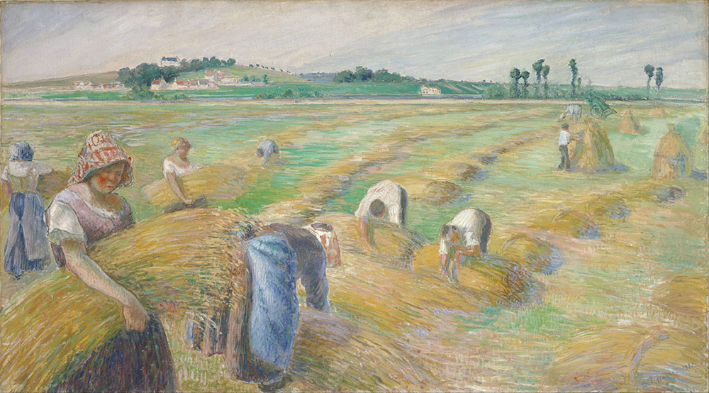 Camille Pissarro The Harvest, 1882 oil painting reproduction