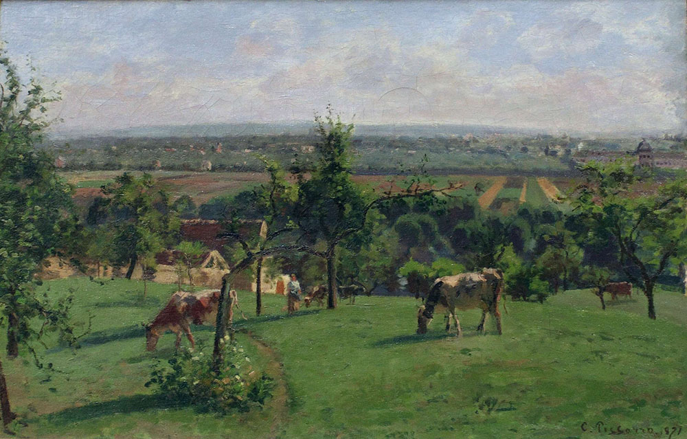 Camille Pissarro The Hills of Vesinet, 1871 oil painting reproduction
