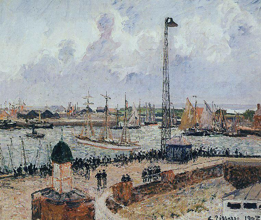 Camille Pissarro The Inner Harbor, Le Havre. 1903 oil painting reproduction