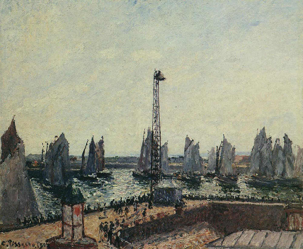 Camille Pissarro The Inner Port and Pilots Jetty, Le Havre, 1903 oil painting reproduction