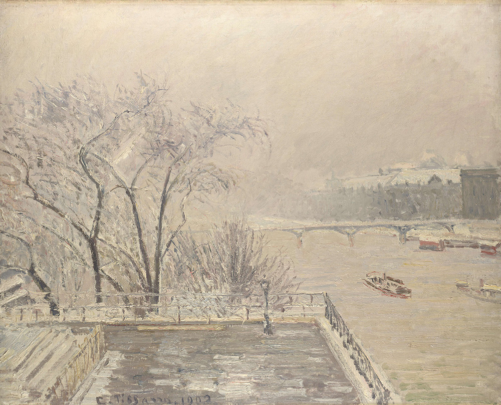 Camille Pissarro The Louvre under Snow, 1902 oil painting reproduction