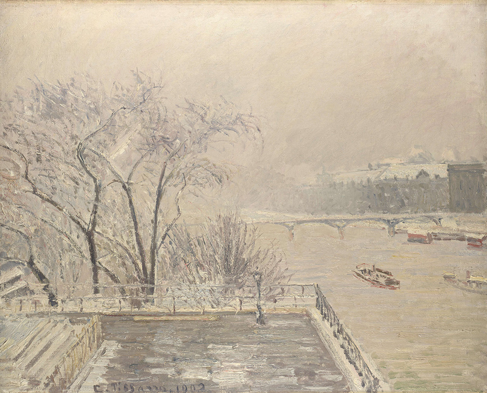 Camille Pissarro The Louvre under Snow, 1902 oil painting reproduction
