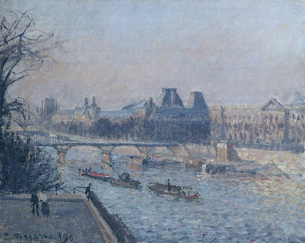 Camille Pissarro The Louvre, Afternoon, 1902 oil painting reproduction