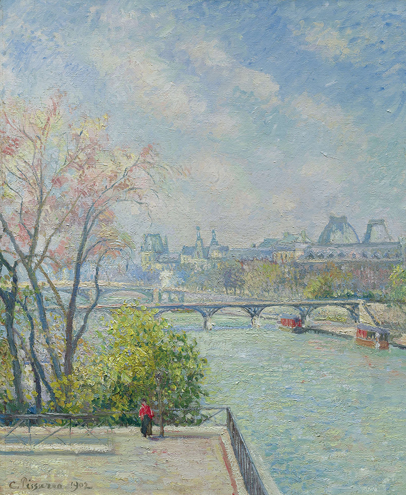 Camille Pissarro The Louvre, Morning, Spring, 1902 oil painting reproduction