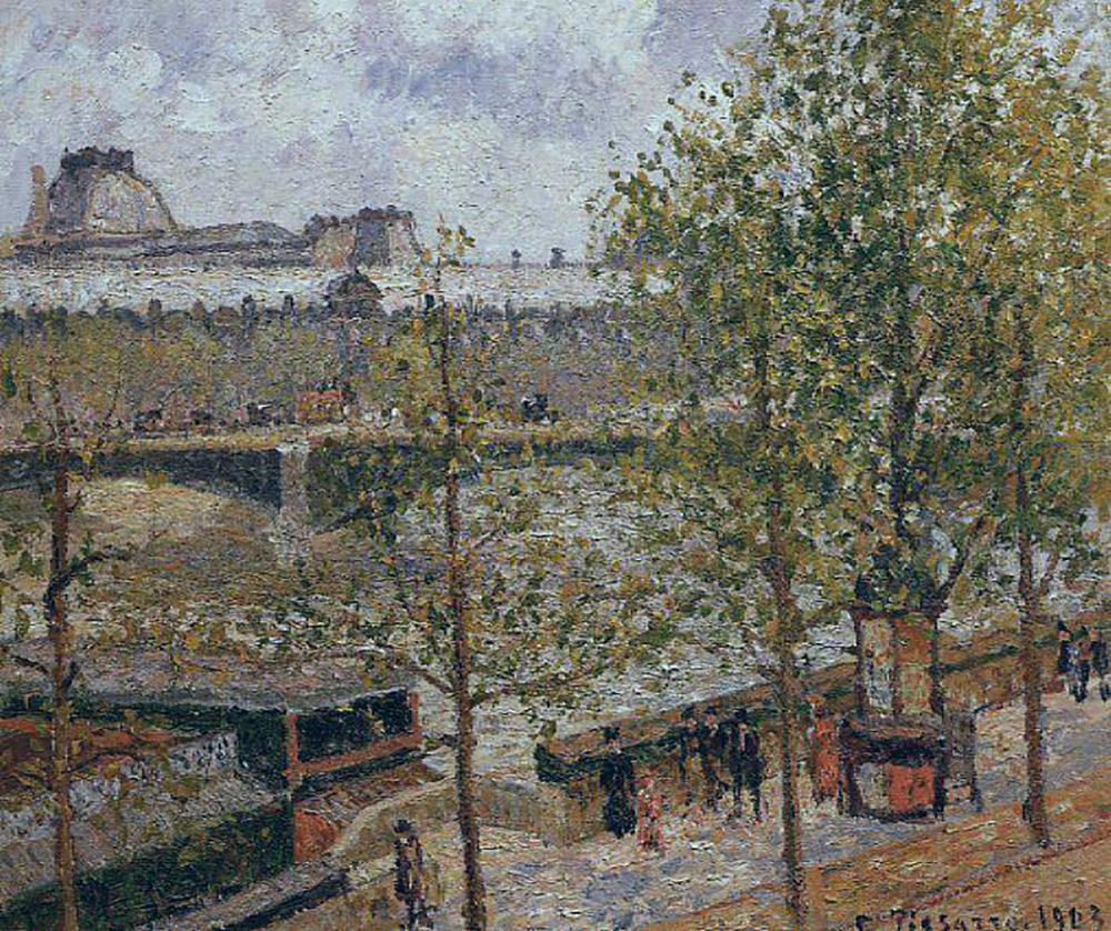 Camille Pissarro The Louvre, Morning, Sun, Quai Malaquais, 1903 oil painting reproduction