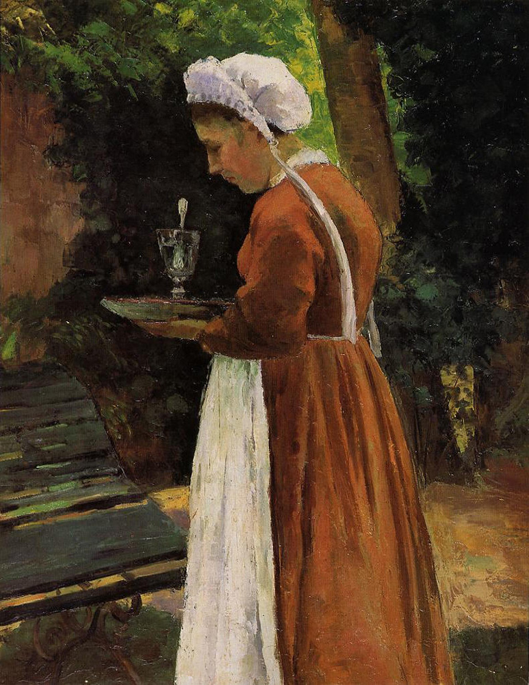 Camille Pissarro The Maidservant, 1867 oil painting reproduction