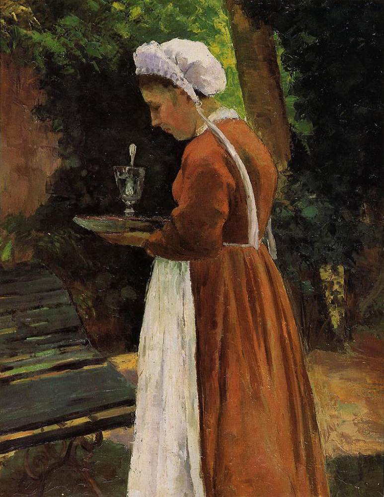 Camille Pissarro The Maidservant, 1867 oil painting reproduction
