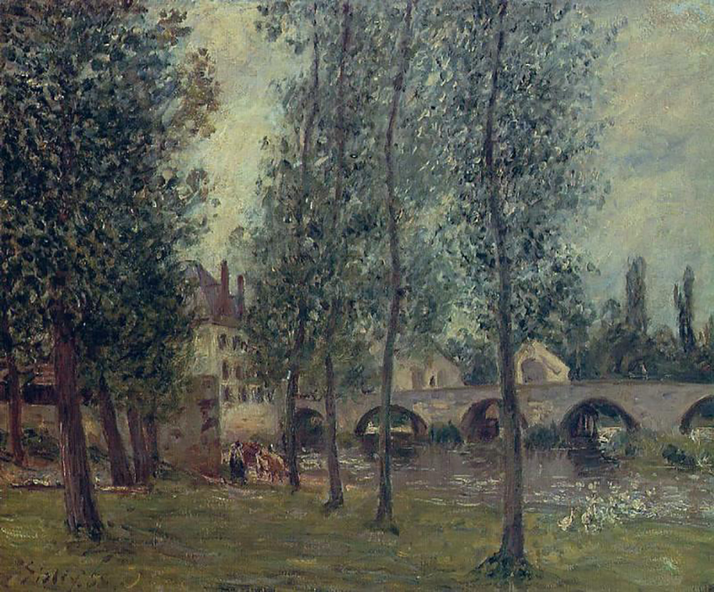 Camille Pissarro The Moret Bridge, 1888 oil painting reproduction