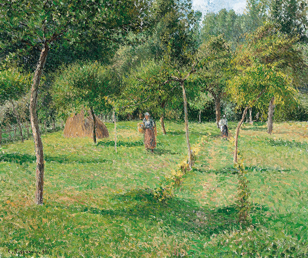 Camille Pissarro The Orchard at Eragny, 1896 oil painting reproduction