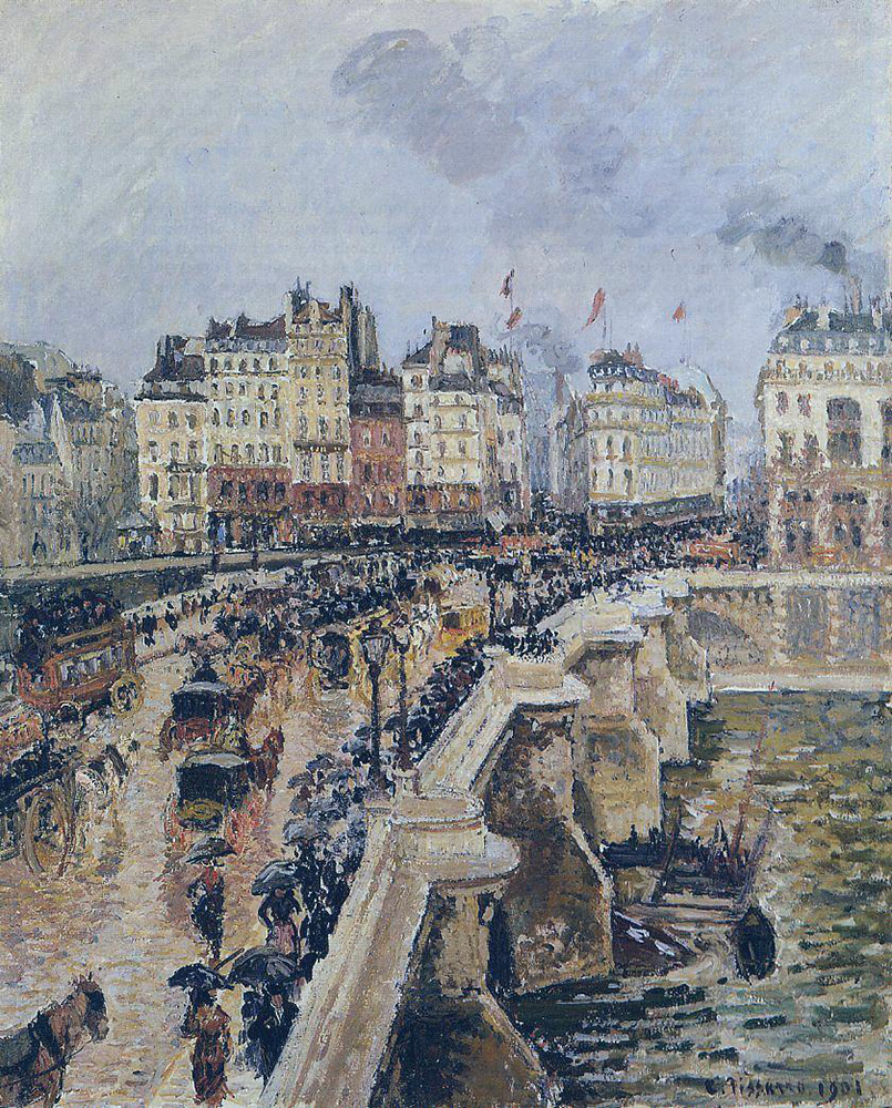 Camille Pissarro The Pont Neuf - Rainy Afternoon, 1901 oil painting reproduction