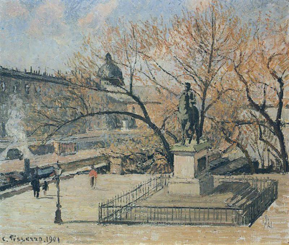 Camille Pissarro The Pont Neuf, Statue of Henri IV, Morning, Sun, 1901 oil painting reproduction