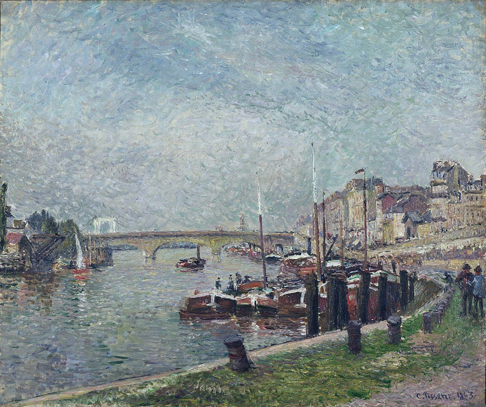 Camille Pissarro The Quay of Napoleon, Rouen, 1883 oil painting reproduction