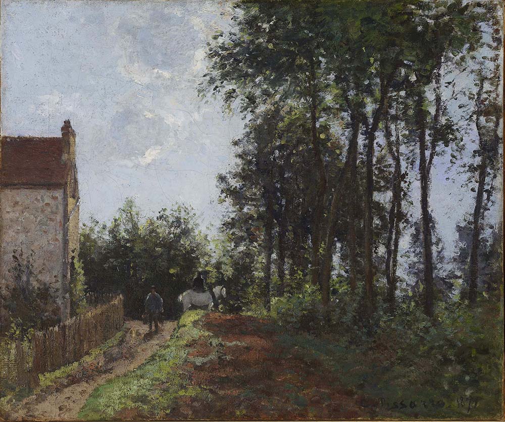 Camille Pissarro The Road near the Farm, 1871 oil painting reproduction