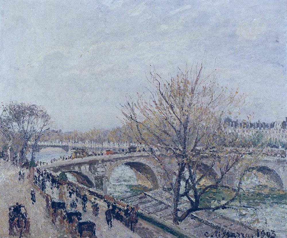 Camille Pissarro The Seine at Paris, Pont Royal, 1903 oil painting reproduction