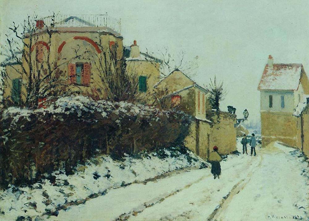 Camille Pissarro The Street of Citadel, Pontoise, 1873 oil painting reproduction