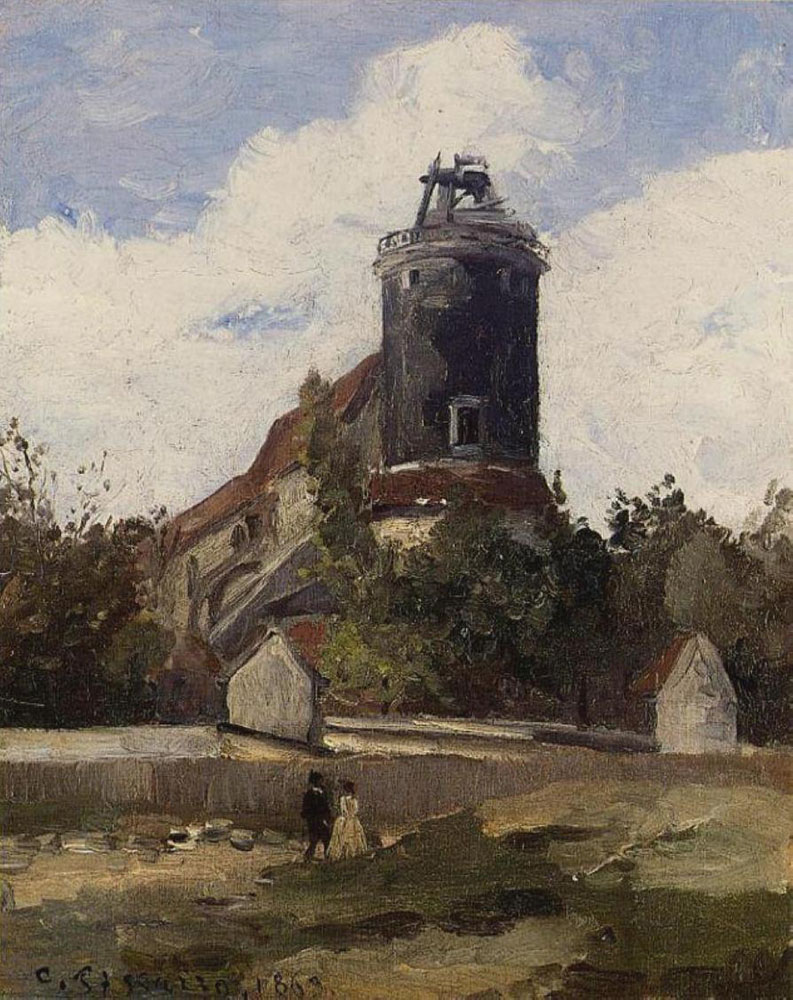 Camille Pissarro The Telegraph Tower at Montmartre, 1863 oil painting reproduction