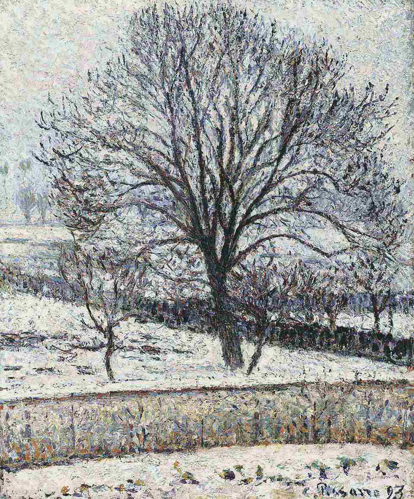 Camille Pissarro The Thaw, Eragny, 1893 oil painting reproduction