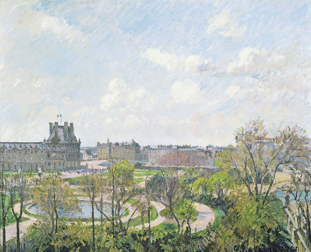 Camille Pissarro The Tuileries Garden, Morning, Spring, 1800 oil painting reproduction