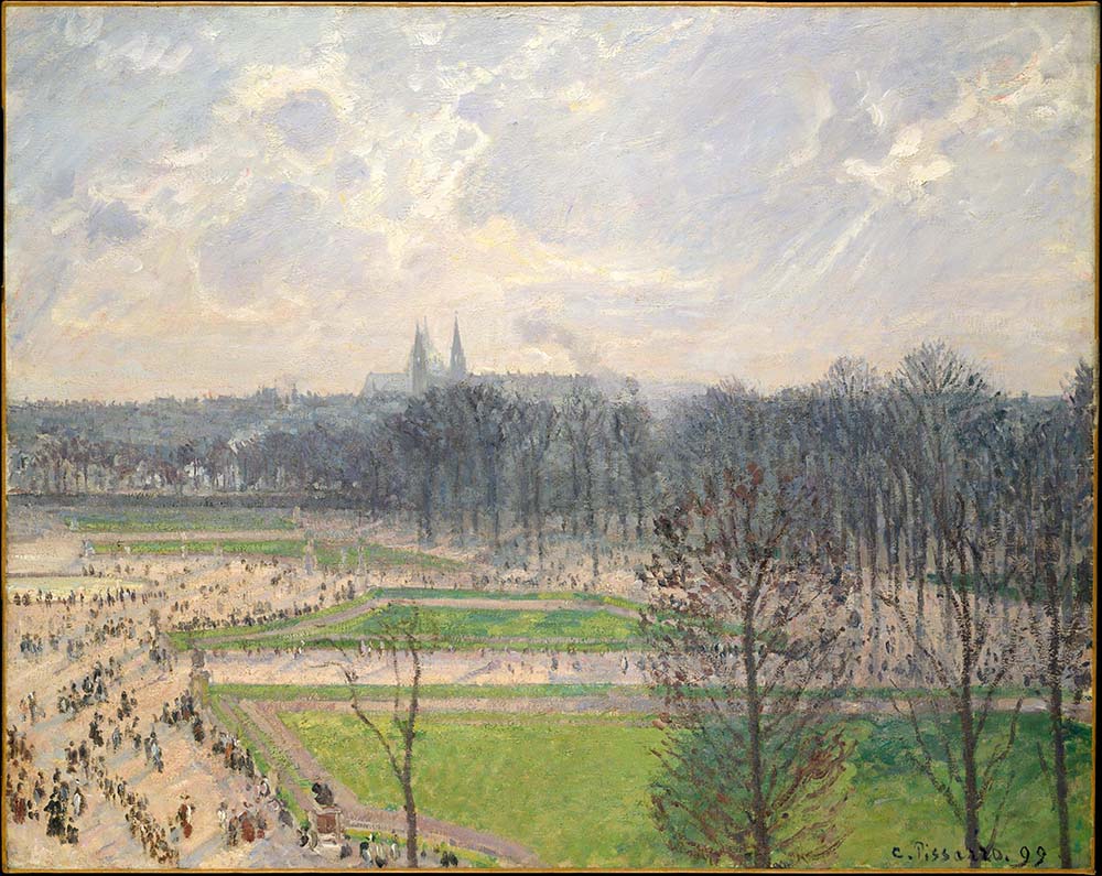 Camille Pissarro The Tuileries Gardens - Winter Afternoon, 1899 oil painting reproduction