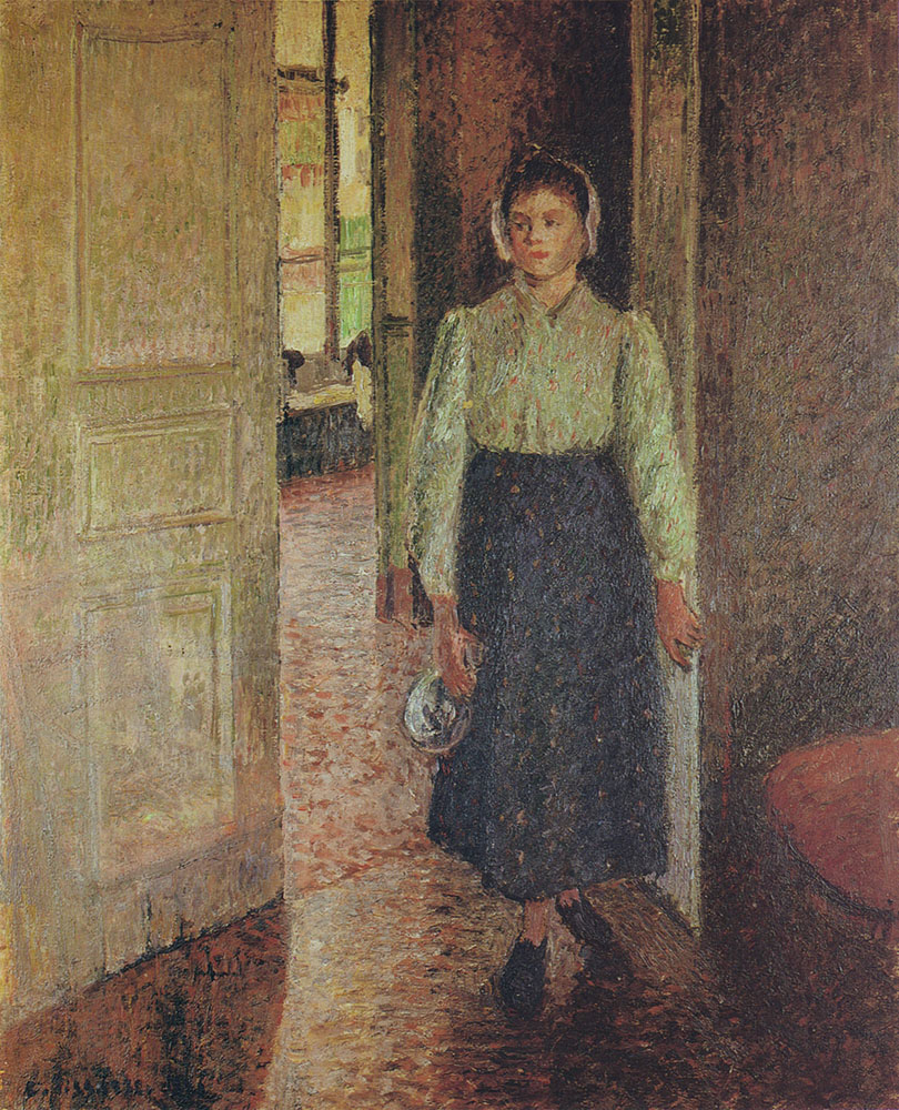 Camille Pissarro The Young Maid, 1896 oil painting reproduction
