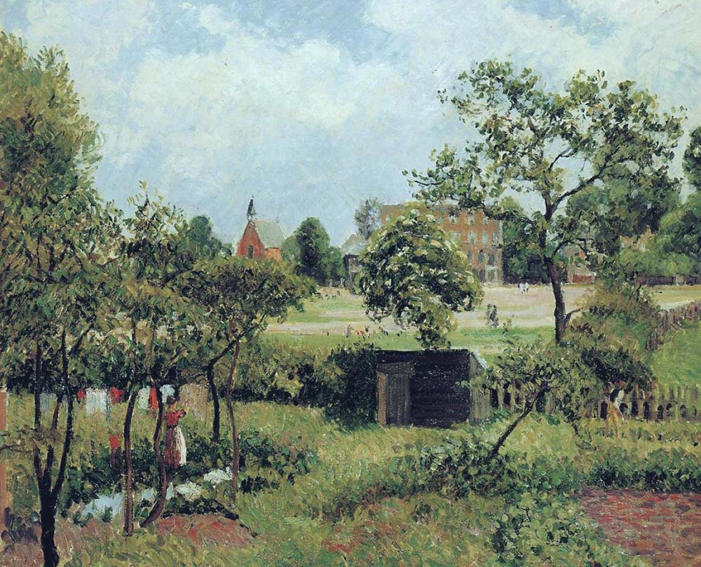 Camille Pissarro View across Stamford Brook Common, 1897 oil painting reproduction