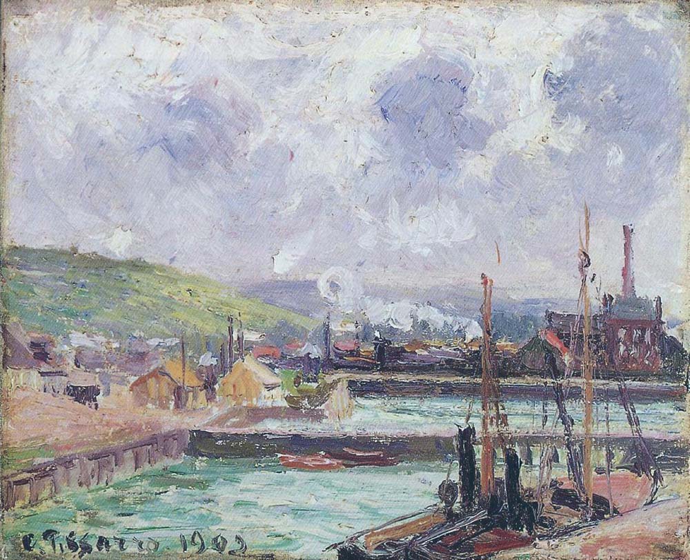 Camille Pissarro View of Duquesne and Berrigny Basins in Dieppe, 1902 oil painting reproduction