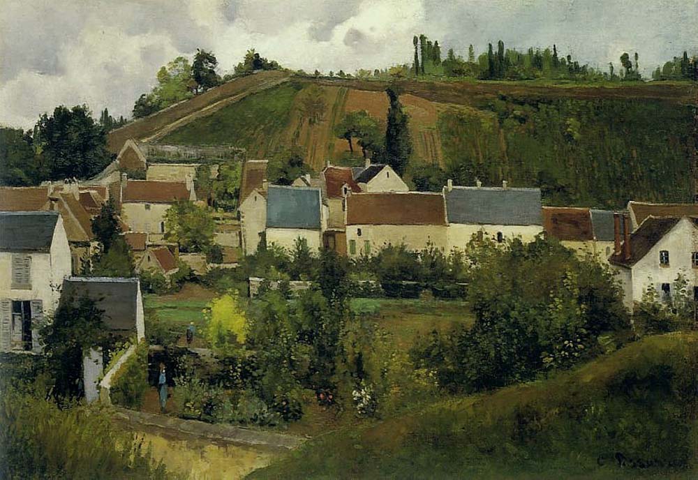 Camille Pissarro View of the Hermitage, Jallais Hills, Pontoise, 1867 oil painting reproduction