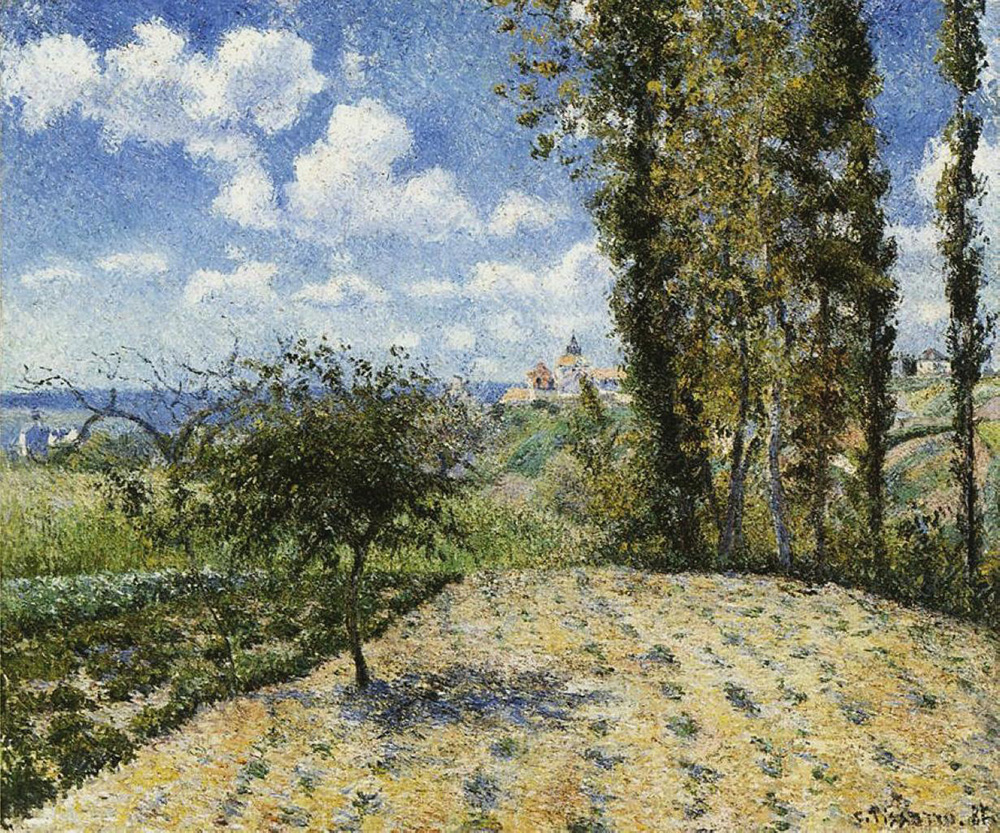 Camille Pissarro View toward the Pontoise Prison, 1881 oil painting reproduction